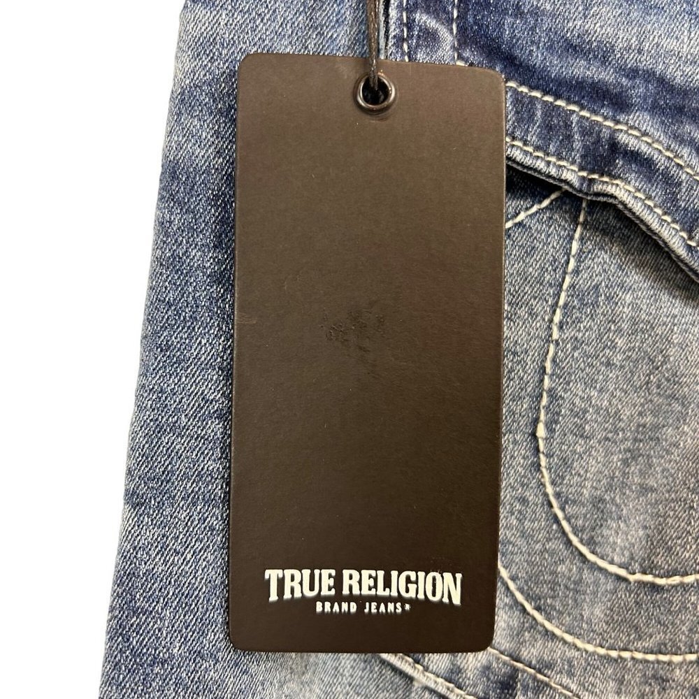 True Religion Jean Mens Size 30 and 32 Dark Wash Straight Ricky Relaxed Denim - Picture 6 of 11